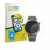 Front side of a product packaging with the brand logo BROTECT. Next to it is the device OnePlus Watch 4 shown with the corresp