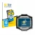 Front side of a product packaging with the brand logo BROTECT. Next to it is the device Mares Quad Air shown with the correspo