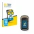Front side of a product packaging with the brand logo BROTECT. Next to it is the device Garmin eTrex 32x shown with the corres