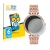 Front side of a product packaging with the brand logo BROTECT. Next to it is the device Michael Kors Access Darci Gen 5E shown