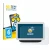Front side of a product packaging with the brand logo BROTECT. Next to it is the device Google Nest Hub 2 shown with the corre