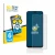 Front side of a product packaging with the brand logo BROTECT. Next to it is the device Samsung Galaxy A22 5G shown with the c