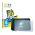 Front side of a product packaging with the brand logo BROTECT. Next to it is the device Amazon Echo Show 8 2021 (2nd Gen.) sho