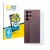 Front side of a product packaging with the brand logo BROTECT. Next to it is the device Samsung Galaxy S22 Ultra 5G (Back) sho