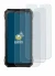 Image of the device Doogee S89 Pro with a wide variety of screen protectors.