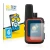 Front side of a product packaging with the brand logo BROTECT. Next to it is the device Garmin inReach Mini 2 shown with the c