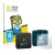 Front side of a product packaging with the brand logo BROTECT. Next to it is the device Rode Wireless GO II shown with the cor