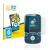Front side of a product packaging with the brand logo BROTECT. Next to it is the device AGPtek A65X MP3 Player with clip shown