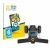 Front side of a product packaging with the brand logo BROTECT. Next to it is the device PowaKaddy FX3 shown with the correspon