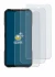 Image of the device Doogee V20 Pro with a wide variety of screen protectors.