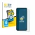 Front side of a product packaging with the brand logo BROTECT. Next to it is the device Samsung Galaxy S23 FE shown with the c