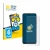 Front side of a product packaging with the brand logo BROTECT. Next to it is the device Tecno Spark 10 5G shown with the corre