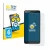 Front side of a product packaging with the brand logo BROTECT. Next to it is the device ZTE Blade A32 shown with the correspon