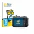 Front side of a product packaging with the brand logo BROTECT. Next to it is the device Ricoh Pentax WG-1000 shown with the co