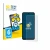 Front side of a product packaging with the brand logo BROTECT. Next to it is the device ZTE Blade A55 shown with the correspon