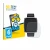 Front side of a product packaging with the brand logo BROTECT. Next to it is the device Amazfit Active 2 (rectangular) shown w