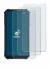 Image of the device Ulefone Armor X16 Pro with a wide variety of screen protectors.
