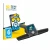 Front side of a product packaging with the brand logo BROTECT. Next to it is the device Motocaddy M7 GPS Remote shown with the