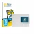 Front side of a product packaging with the brand logo BROTECT. Next to it is the device Canon Selphy CP1500 Mini shown with th