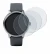 Image of the device Pebble Round 2 with a wide variety of screen protectors.