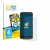 Front side of a product packaging with the brand logo BROTECT. Next to it is the device Crosscall Core M6 shown with the corre
