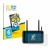 Front side of a product packaging with the brand logo BROTECT. Next to it is the device Atomos Ninja TX shown with the corresp
