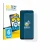Front side of a product packaging with the brand logo BROTECT. Next to it is the device Samsung Galaxy M36 shown with the corr