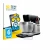 Front side of a product packaging with the brand logo BROTECT. Next to it is the device Bosch MUMS8Z shown with the correspond