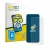 Front side of a product packaging with the brand logo BROTECT. Next to it is the device Tecno Spark 50 Pro shown with the corr