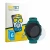 Front side of a product packaging with the brand logo BROTECT. Next to it is the device Garmin Forerunner 170 Music shown with