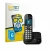 Front side of a product packaging with the brand logo BROTECT. Next to it is the device Panasonic KX-TGC422 shown with the cor