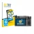 Front side of a product packaging with the brand logo BROTECT. Next to it is the device Panasonic Lumix DC-TZ90 shown with the