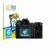 Front side of a product packaging with the brand logo BROTECT. Next to it is the device Panasonic Lumix DC-S1 shown with the c