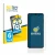 Front side of a product packaging with the brand logo BROTECT. Next to it is the device Samsung Galaxy A70 shown with the corr