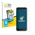 Front side of a product packaging with the brand logo BROTECT. Next to it is the device Fairphone 3 Plus shown with the corres