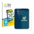 Front side of a product packaging with the brand logo BROTECT. Next to it is the device Apple iPhone 12 mini (Front+Camera) sh