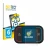 Front side of a product packaging with the brand logo BROTECT. Next to it is the device Saphe Drive Mini shown with the corres