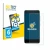 Front side of a product packaging with the brand logo BROTECT. Next to it is the device Cubot J 20 shown with the correspondin