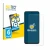 Front side of a product packaging with the brand logo BROTECT. Next to it is the device Google Pixel 8 shown with the correspo