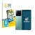 Front side of a product packaging with the brand logo BROTECT. Next to it is the device Xiaomi 13T (Front+Camera) shown with t
