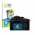 Front side of a product packaging with the brand logo BROTECT. Next to it is the device Panasonic Lumix DC-GH7 shown with the 