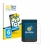 Front side of a product packaging with the brand logo BROTECT. Next to it is the device Vivlio Light HD Color shown with the c