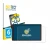 Front side of a product packaging with the brand logo BROTECT. Next to it is the device Feelworld CUT6 6" shown with the corre