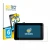 Front side of a product packaging with the brand logo BROTECT. Next to it is the device Vechtel Motorrad Carplay 5" shown with