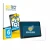 Front side of a product packaging with the brand logo BROTECT. Next to it is the device Carpuride W502BS Pro 5" shown with the