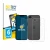 Front side of a product packaging with the brand logo BROTECT. Next to it is the device Apple iPhone 17e (Front+Back) shown wi