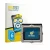 Front side of a product packaging with the brand logo BROTECT. Next to it is the device Shearwater Perdix 3 shown with the cor