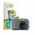 Front side of a product packaging with the brand logo BROTECT. Next to it is the device Ricoh Pentax WG-1000 (Lens) shown with