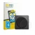 Front side of a product packaging with the brand logo BROTECT. Next to it is the device FiiO SnowSky Disc shown with the corre