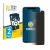 Front side of a product packaging with the brand logo BROTECT. Next to it is the device Apple iPhone Xs shown with the corresp